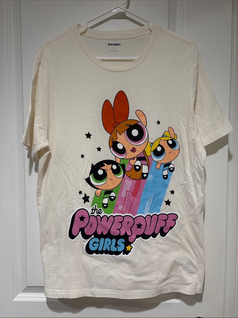 Old Navy The Powerpuff Girls Cream Graphic Tee
